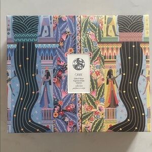 Oribe Fragrance Box with Artistic Multicolor Design